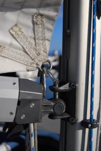 The Gooseneck assembly on a Catalina 270