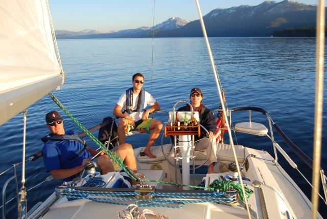 Tracy, Eric, David, & Matt Go Sailing