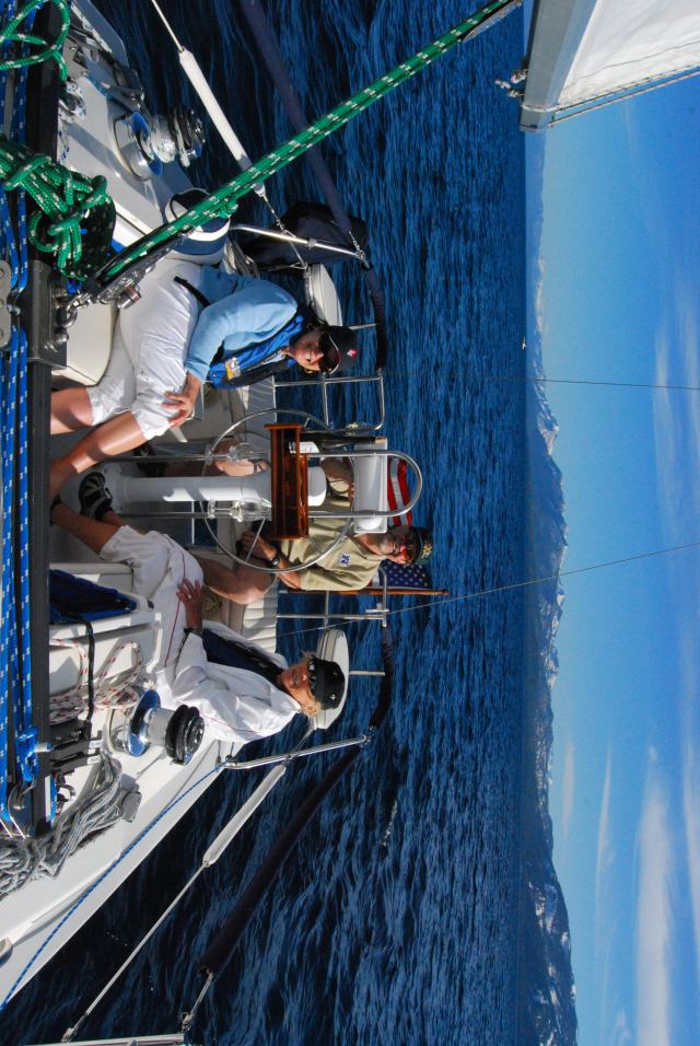 L-R: Debbie, Bob Shriver, & Pam Shriver On Board Splendido