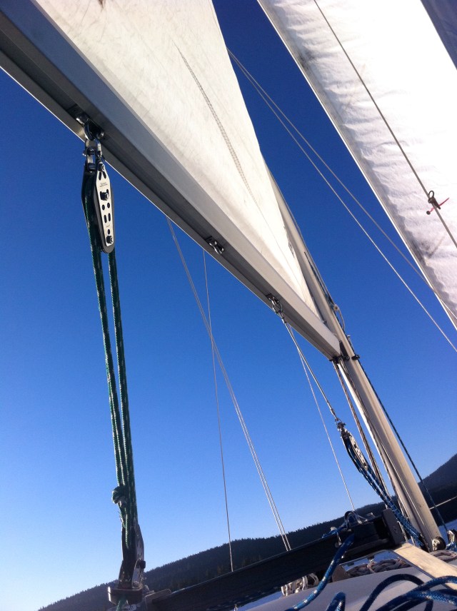Sails on a Catalina 270 sailboat